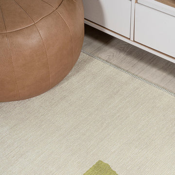 Luola Minimalist Geometric Machine-washable Area Rug